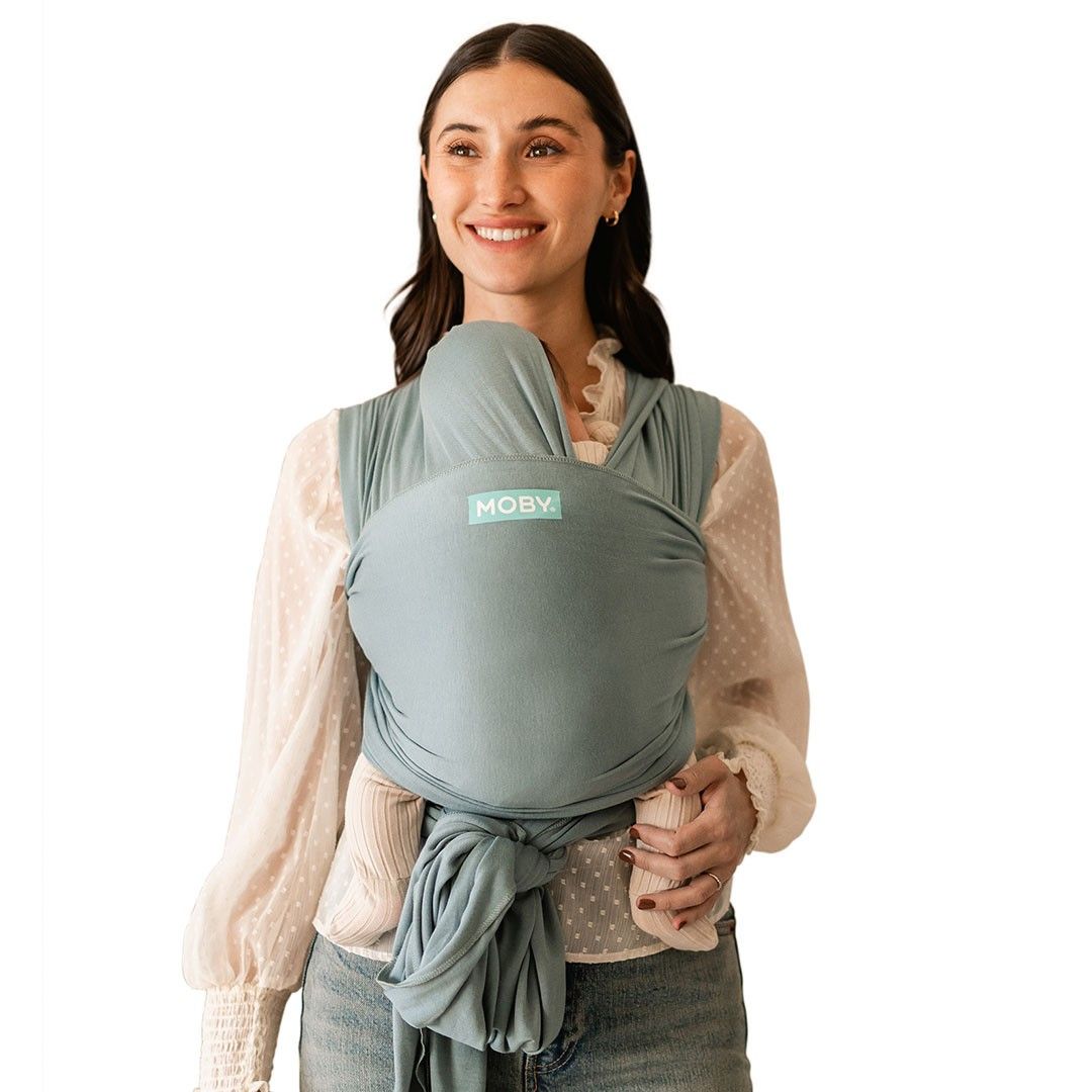 Moby Wrap Fular Portabebés Evolution Bambu - Sea glass