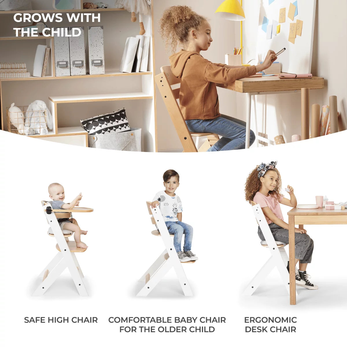 Aluguer de Cadeira de Alimentação Ergonómica e Evolutiva Enock (Preço diário)