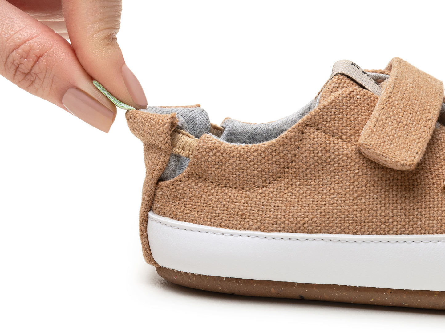 Tip Toey Joey - Ténis Bossy Green Natural Organic Canvas