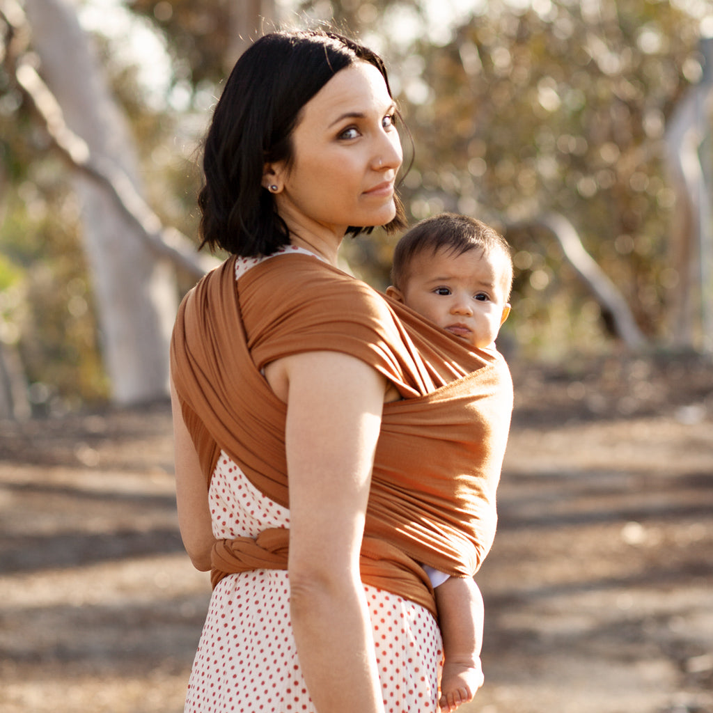 Moby Wrap - Fular portabebés Evolution Bambu - Caramel