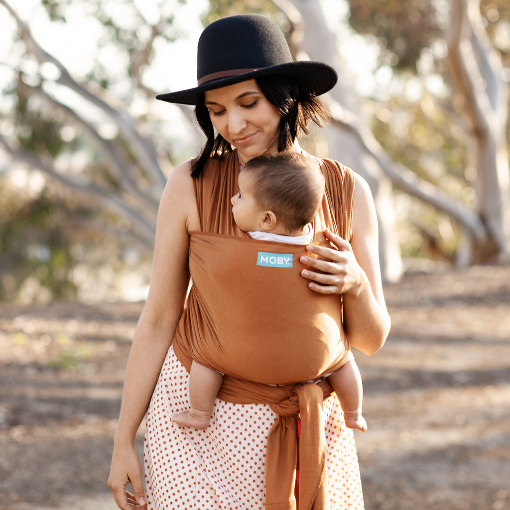 Moby Wrap - Fular portabebés Evolution Bambu - Caramel