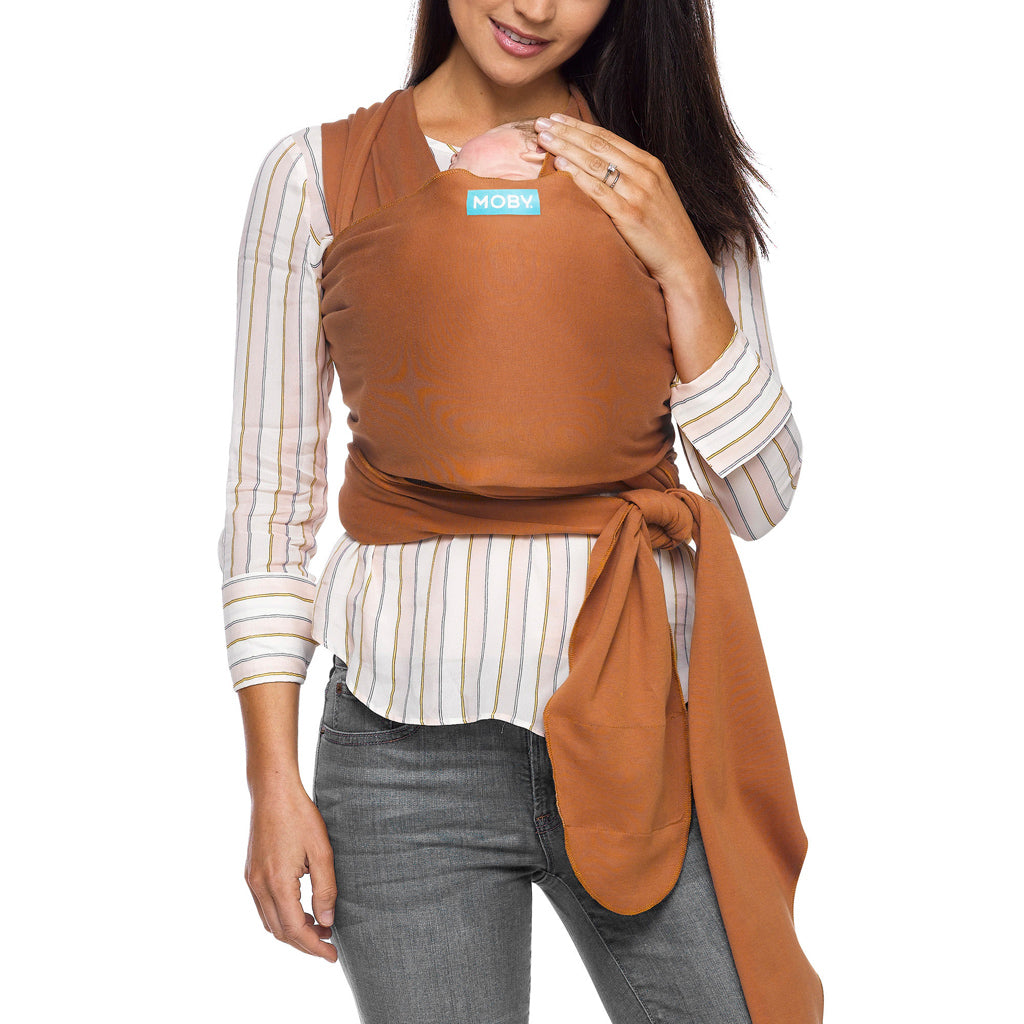 Moby Wrap - Fular portabebés Evolution Bambu - Caramel