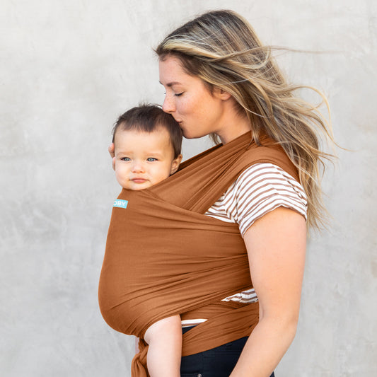 Moby Wrap - Fular portabebés Evolution Bambu - Caramel