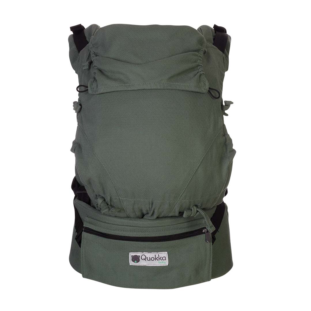 Quokkababy - Mochila portabebés e-carrier - Green Diamond