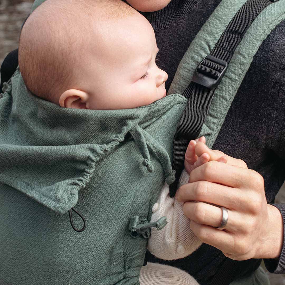 Quokkababy - Mochila portabebés e-carrier - Green Diamond
