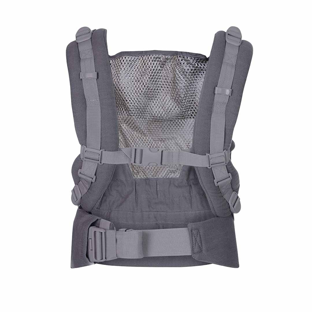 Quokkababy - Mochila portabebés e-carrier mesh - Light Grey