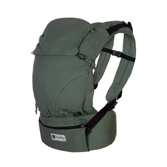 Quokkababy - Mochila portabebés e-carrier - Green Diamond