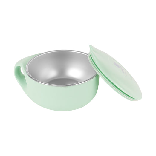 Kikkaboo - Recipiente de aço inoxidável térmico verde